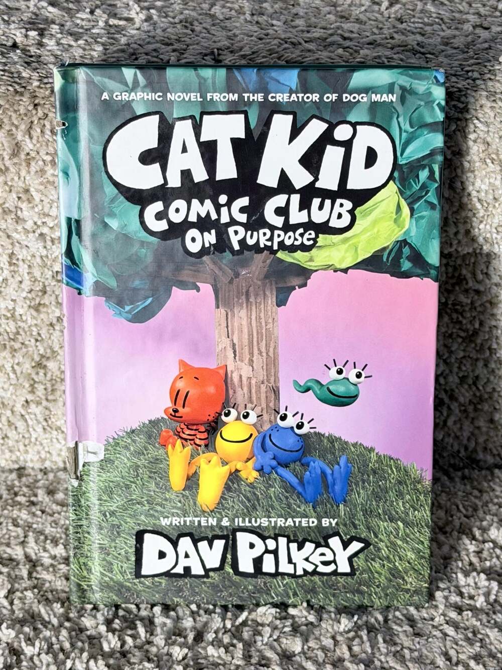 Cat Kid Comic Club: On Purpose by Dav Pilkey Hardcover Book